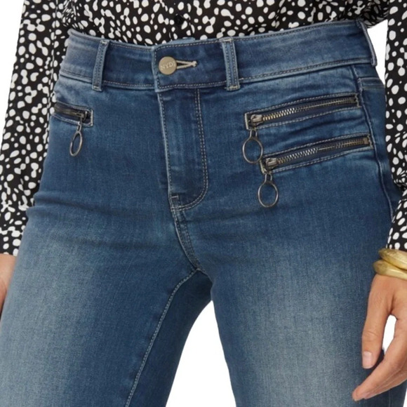 NYDJ Marilyn Hip Zip Straight Leg Jeans - Picture 2 of 11